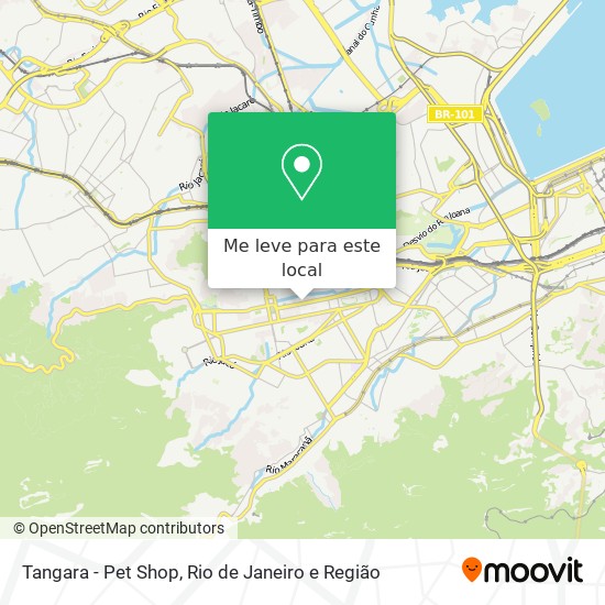 Tangara - Pet Shop mapa
