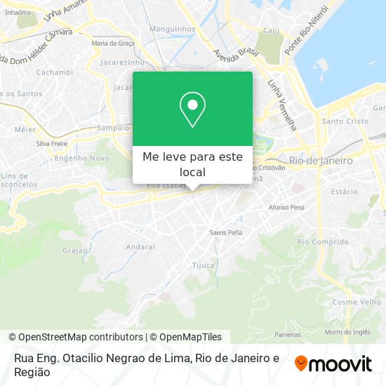 Rua Eng. Otacilio Negrao de Lima mapa