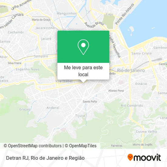 Detran RJ mapa