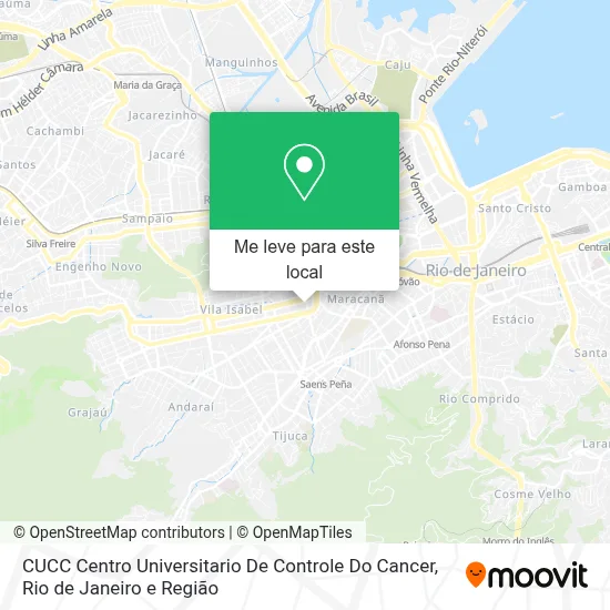CUCC Centro Universitario De Controle Do Cancer mapa