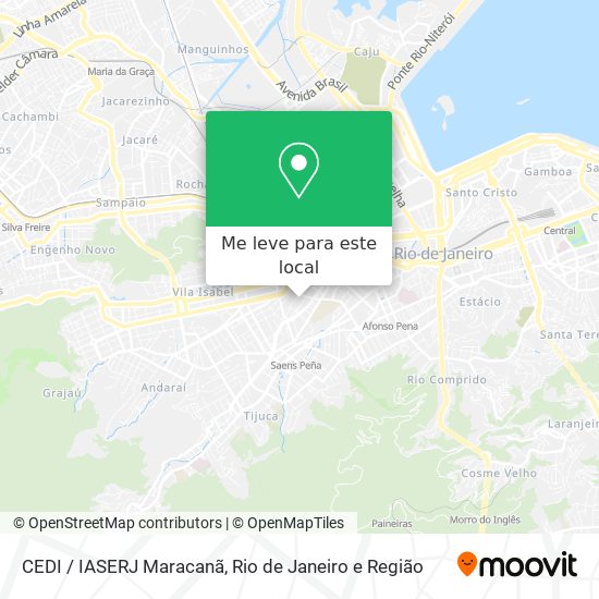 CEDI / IASERJ Maracanã mapa