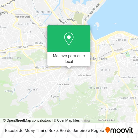 Escola de Muay Thai e Boxe mapa