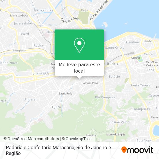 Padaria e Confeitaria Maracanã mapa