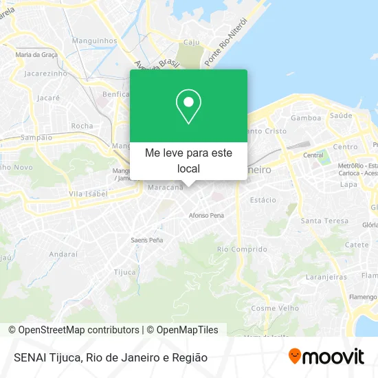 SENAI Tijuca mapa