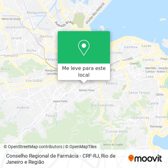 Conselho Regional de Farmácia - CRF-RJ mapa