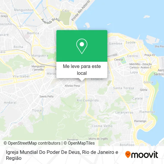 Igreja Mundial Do Poder De Deus mapa