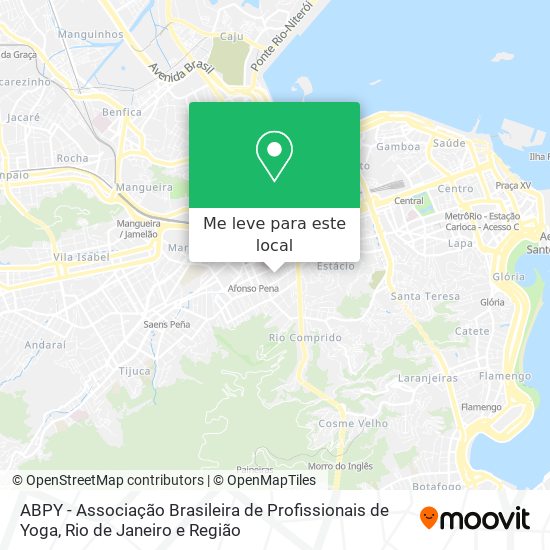 ABPY - Associação Brasileira de Profissionais de Yoga mapa