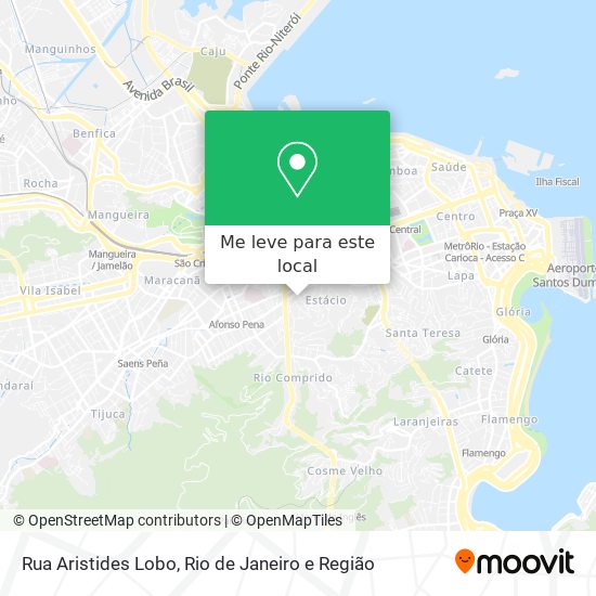 Rua Aristides Lobo mapa