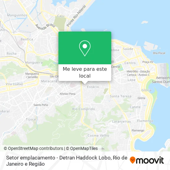 Setor emplacamento - Detran Haddock Lobo mapa