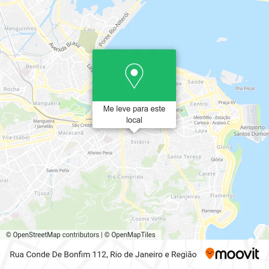 Rua Conde De Bonfim 112 mapa