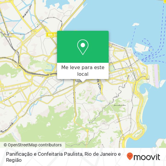 Panificação e Confeitaria Paulista mapa