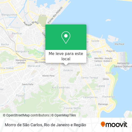Morro de São Carlos mapa