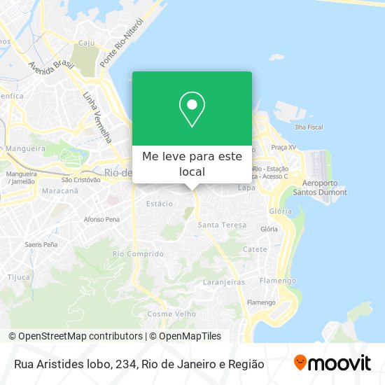 Rua Aristides lobo, 234 mapa