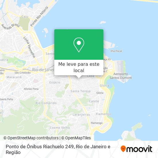 Ponto de Ônibus Riachuelo 249 mapa