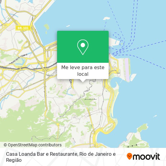 Casa Loanda Bar e Restaurante mapa