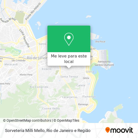 Sorveteria Milli Mello mapa