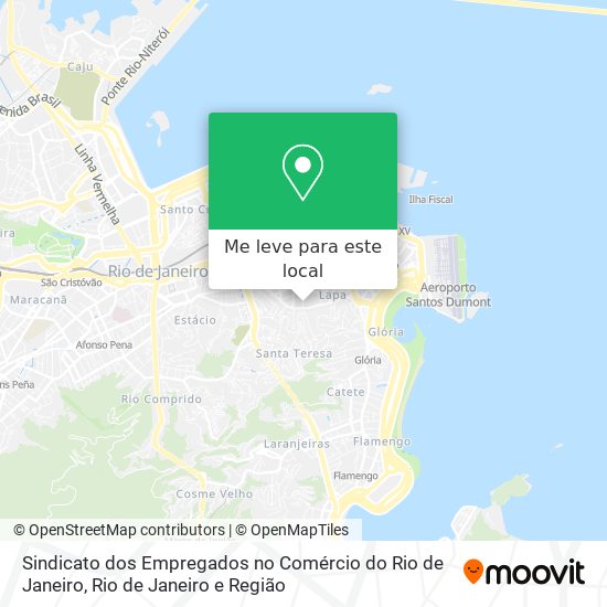 Sindicato dos Empregados no Comércio do Rio de Janeiro mapa