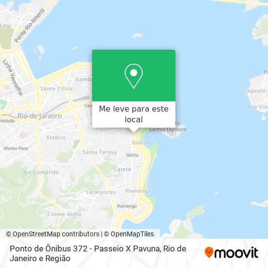 Ponto de Ônibus 372 - Passeio X Pavuna mapa