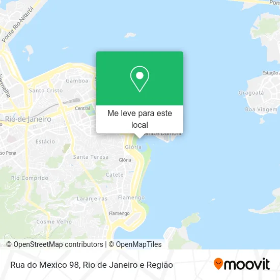 Rua do Mexico 98 mapa