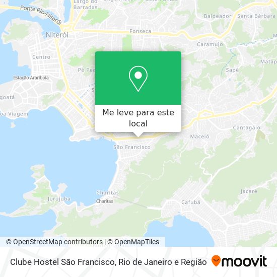 Clube Hostel São Francisco mapa