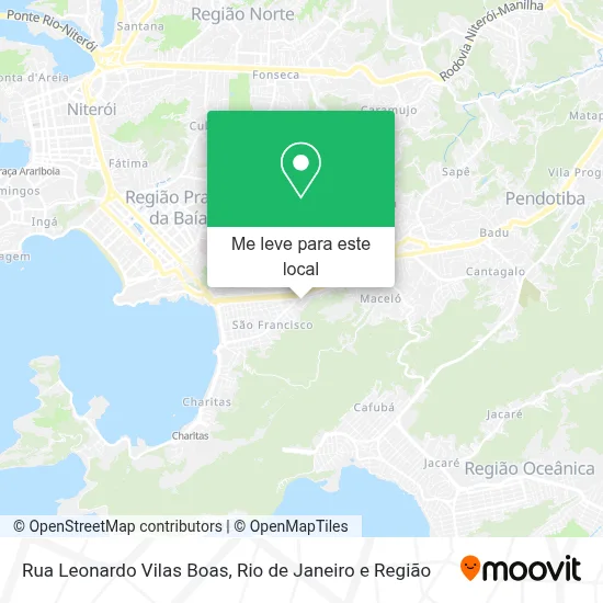 Rua Leonardo Vilas Boas mapa