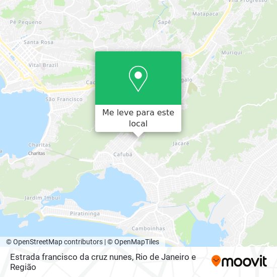 Estrada francisco da cruz nunes mapa