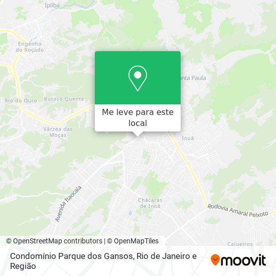 Condomínio Parque dos Gansos mapa