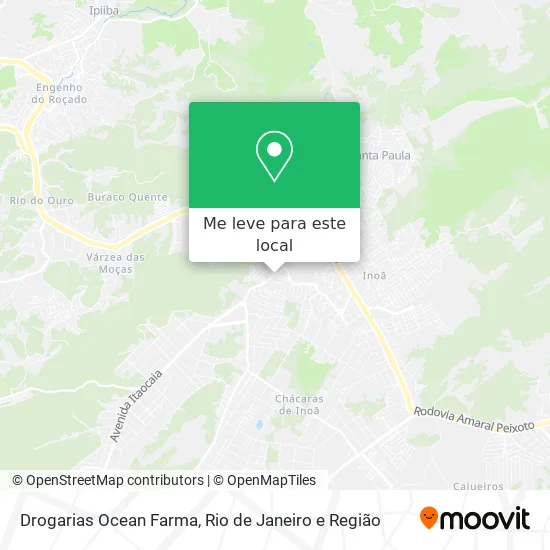 Drogarias Ocean Farma mapa