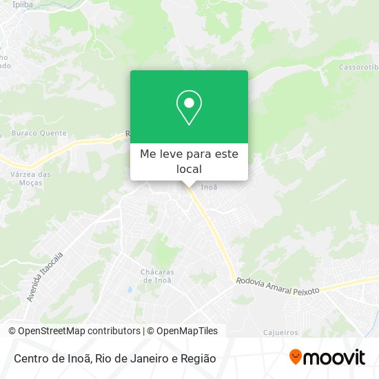 Centro de Inoã mapa