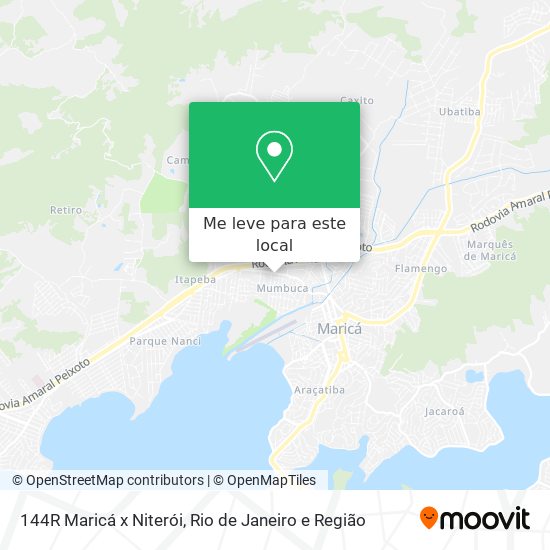 144R Maricá x Niterói mapa
