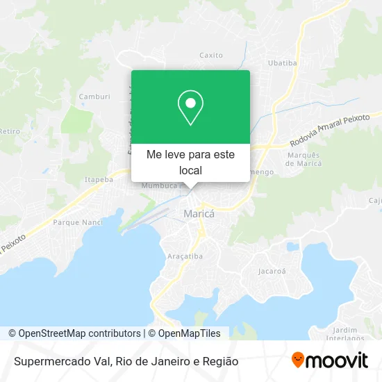 Supermercado Val mapa