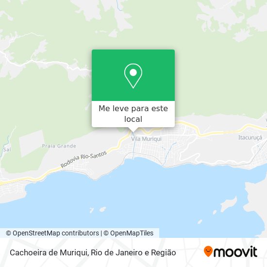 Cachoeira de Muriqui mapa