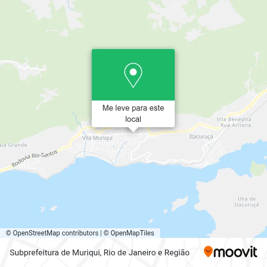 Subprefeitura de Muriqui mapa