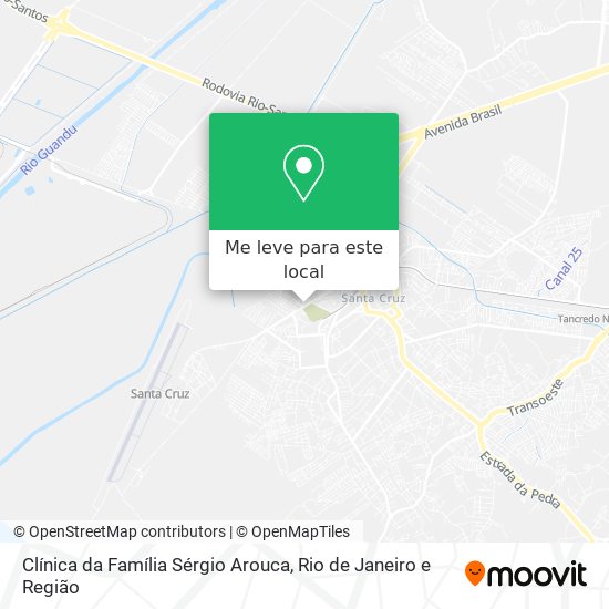 Clínica da Família Sérgio Arouca mapa