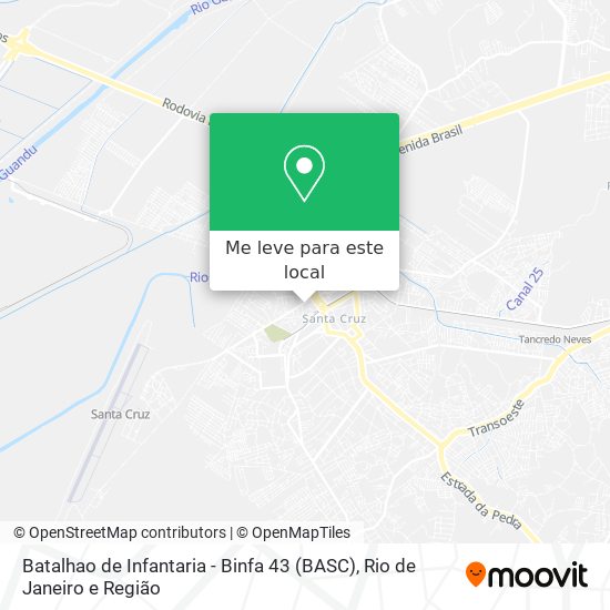 Batalhao de Infantaria - Binfa 43 (BASC) mapa
