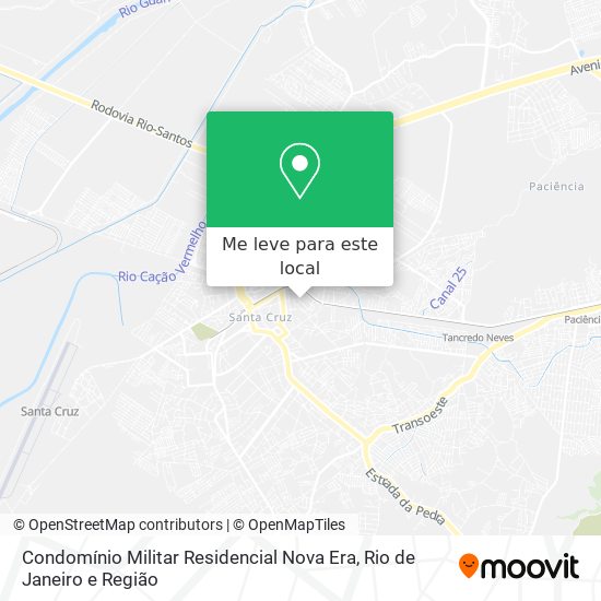 Condomínio Militar Residencial Nova Era mapa