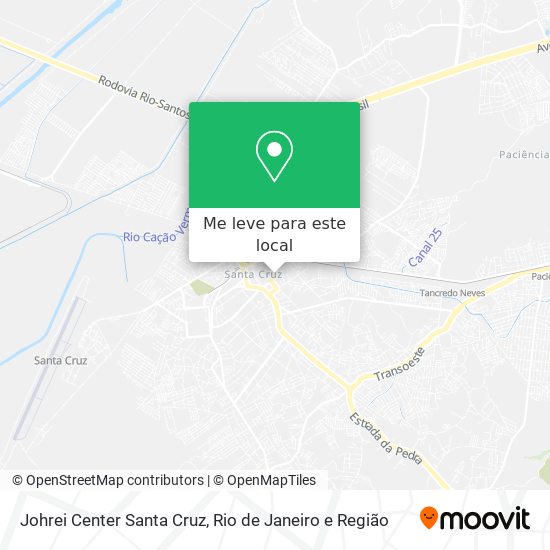 Johrei Center Santa Cruz mapa