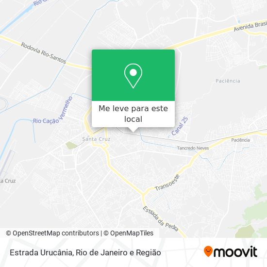 Estrada Urucânia mapa