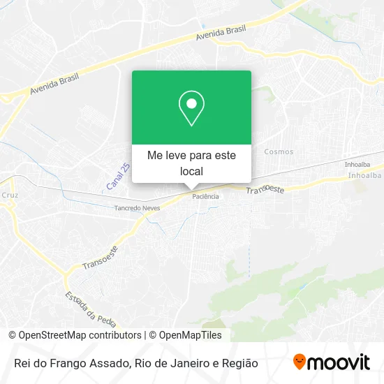 Rei do Frango Assado mapa
