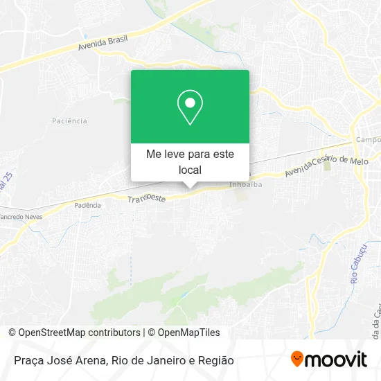 Praça José Arena mapa