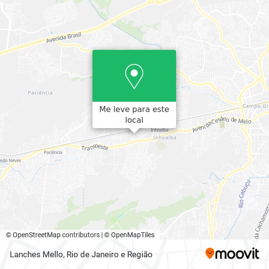 Lanches Mello mapa