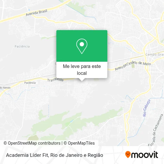 Academia Líder Fit mapa