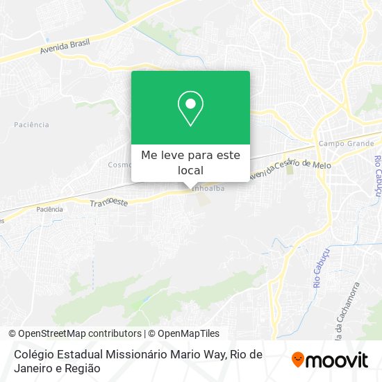 Colégio Estadual Missionário Mario Way mapa