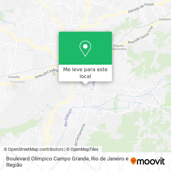 Boulevard Olimpico Campo Grande mapa