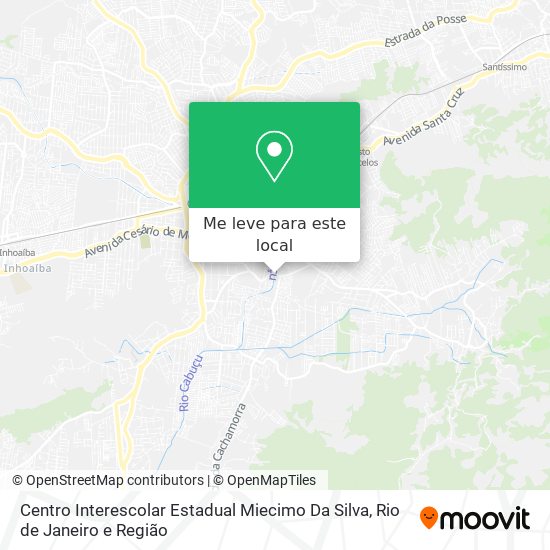 Centro Interescolar Estadual Miecimo Da Silva mapa