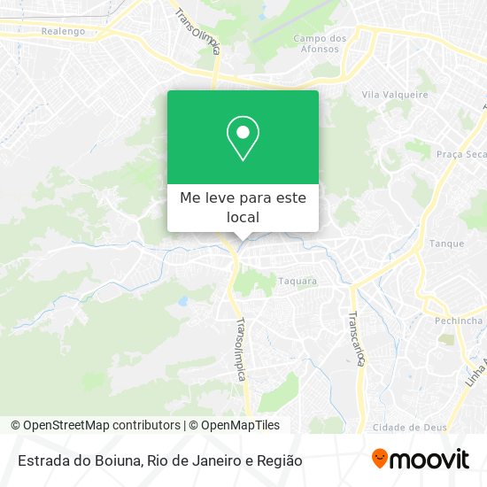 Estrada do Boiuna mapa