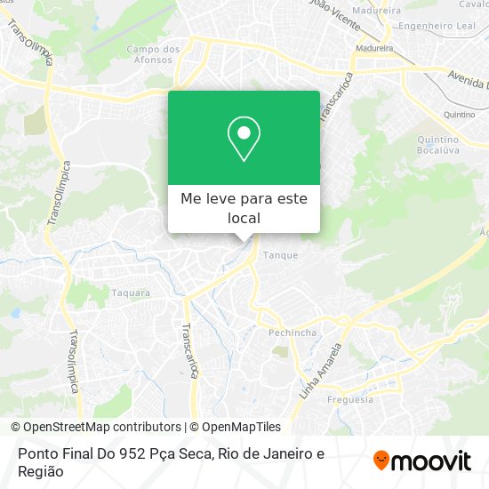 Ponto Final Do 952 Pça Seca mapa