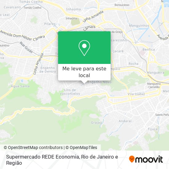 Supermercado REDE Economia mapa