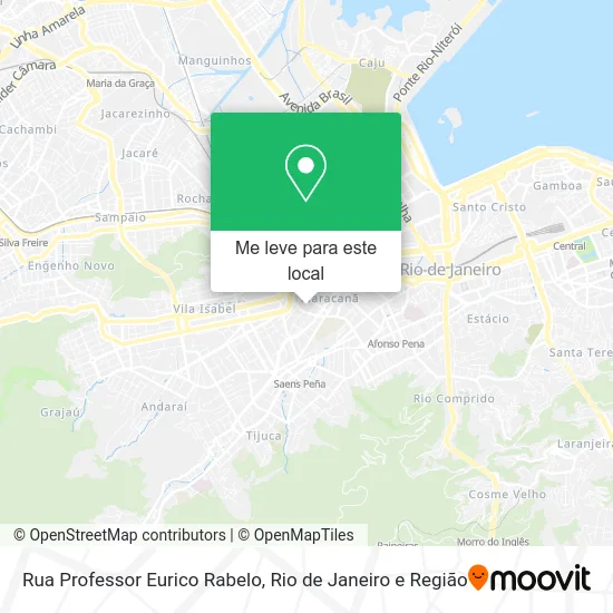 Rua Professor Eurico Rabelo mapa