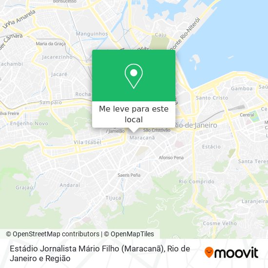 Estádio Jornalista Mário Filho (Maracanã) mapa